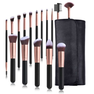 Wholesale cheap price makeup sets 14pcs 24 pcs beauty tools Synthetic Hair eye brush body custom logo makeup brushes