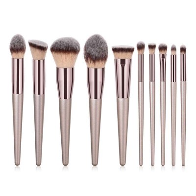 High quality custom private label makeup brushs synthetic hair vegan professional makeup brush set