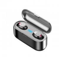 Dropshipping F9 touch no display waterproof v5.0 wireless ear phone blue tooth earphone earbuds with charging case